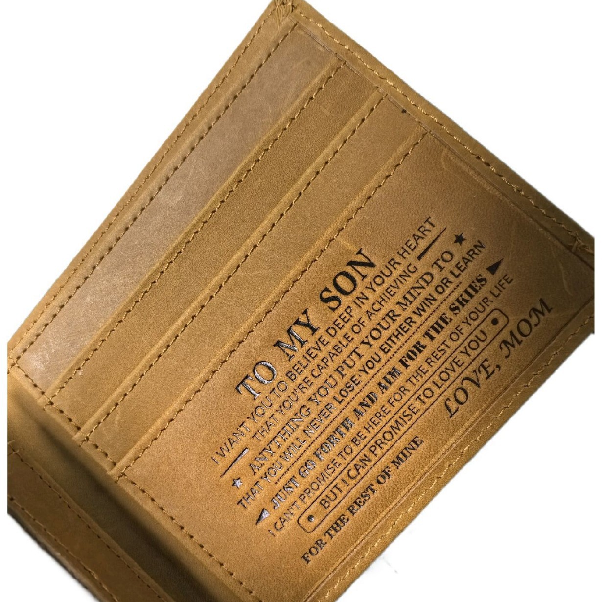 VP Foreign Trade Laser Engraving Wallet Amazon shopify Explosions Retro Cowhide Men's Wallet Horizontal