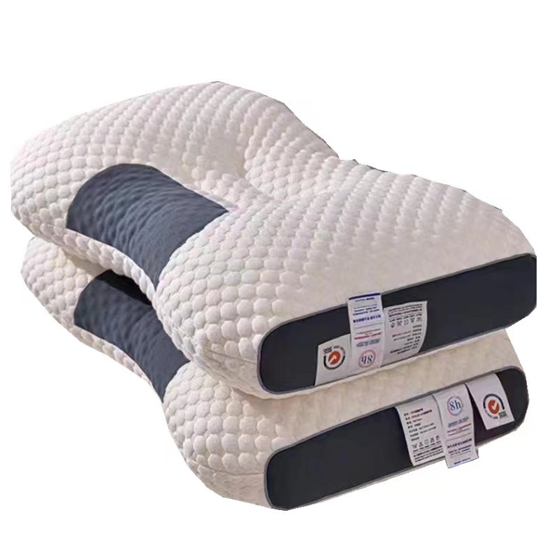 Factory Direct Sales Washable Knitted Massage Pillow to Help Sleep Neck Pillow Core Student Hotel Home Wholesale Dropshipping