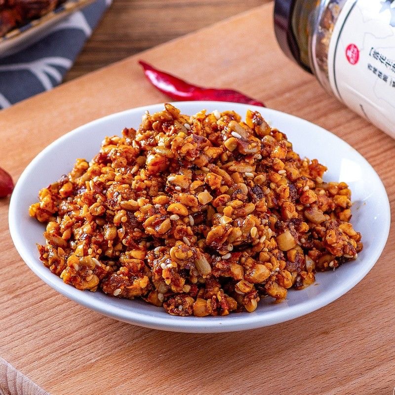 Grandma's sauce authentic stone mill peanut melon seeds chili sauce Yimeng Mountain specialty cooking artifact hot sauce full box wholesale
