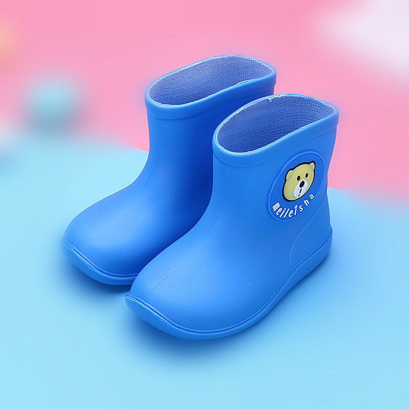 Children's Cartoon Rain Boots, Children's Water Shoes, Non-Slip Fashionable Rubber Shoes, Boys and Girls, Baby Waterproof Rain Boots, Winter Wholesale