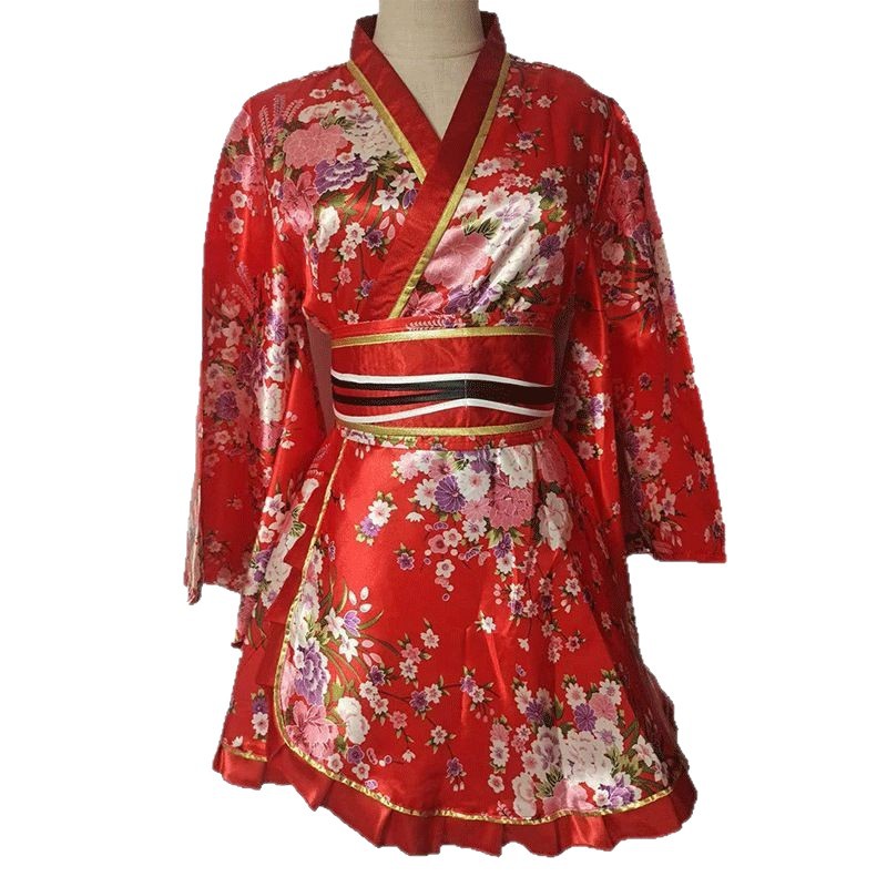Cross-Border Japanese Kimono Formal Yukata Nightgown Cos Anime Performance Photo Improved Traditional Dance Home Clothing