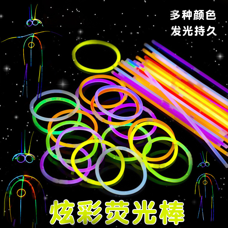 Fluorescent Stick Glow Stick Light Stick Luminous Concert Party Toy with Connector for Night Market Stalls