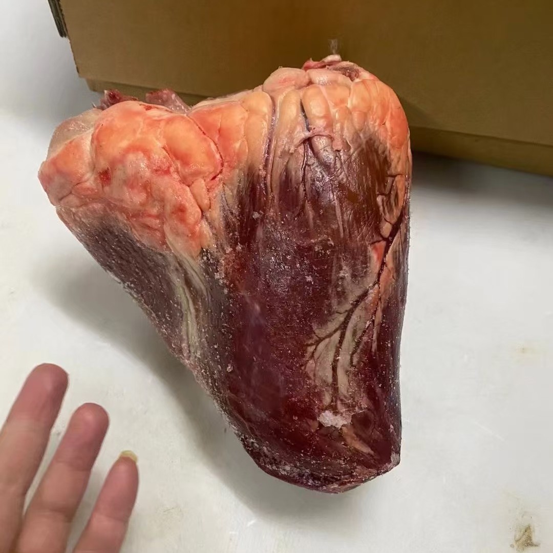 Говяжье сердце, безмасляное, свежеубитое, замороженное халяльное, охлажденное говяжье сердце для бургеров