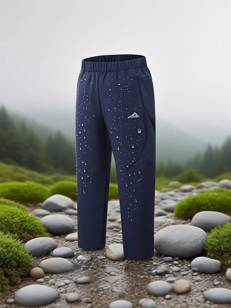 Winter Outdoor Soft Shell Pants for Boys and Girls Warm Waterproof Windproof Charge Pants Children's fleece-lined Thickened Mountain Climbing Snow Pants