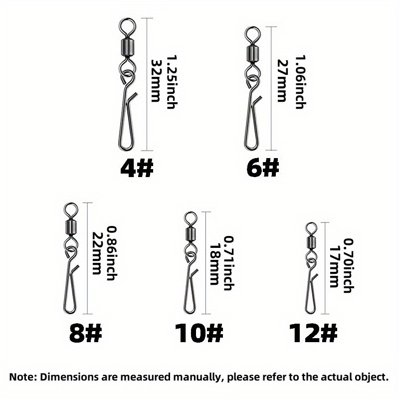 100 pc/box fishing gear reinforced pin sea fishing stainless steel luya pin connector fishing supplies, hanging type