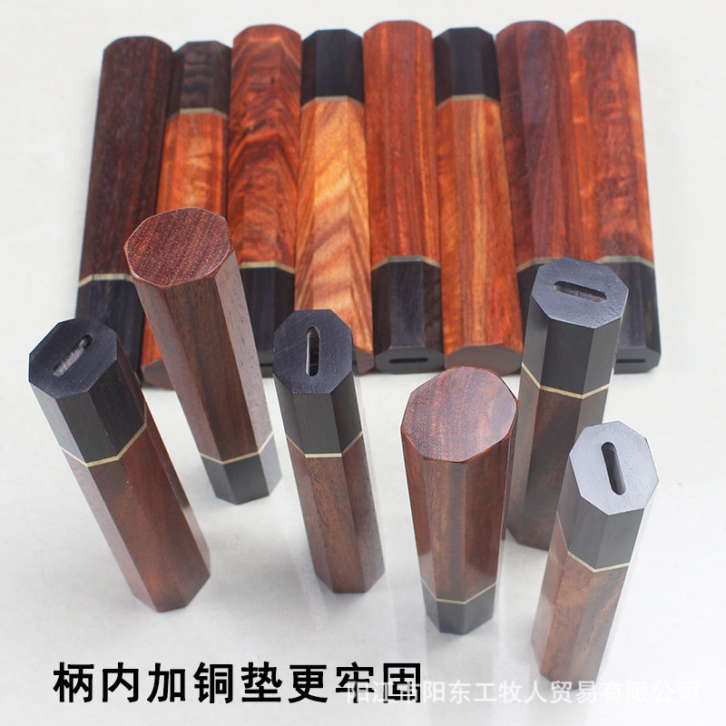 Handle octagonal handle Japanese-style beef knife willow blade blade dish practical wooden knife handle fish knife handle fish head knife handle handmade knife handle