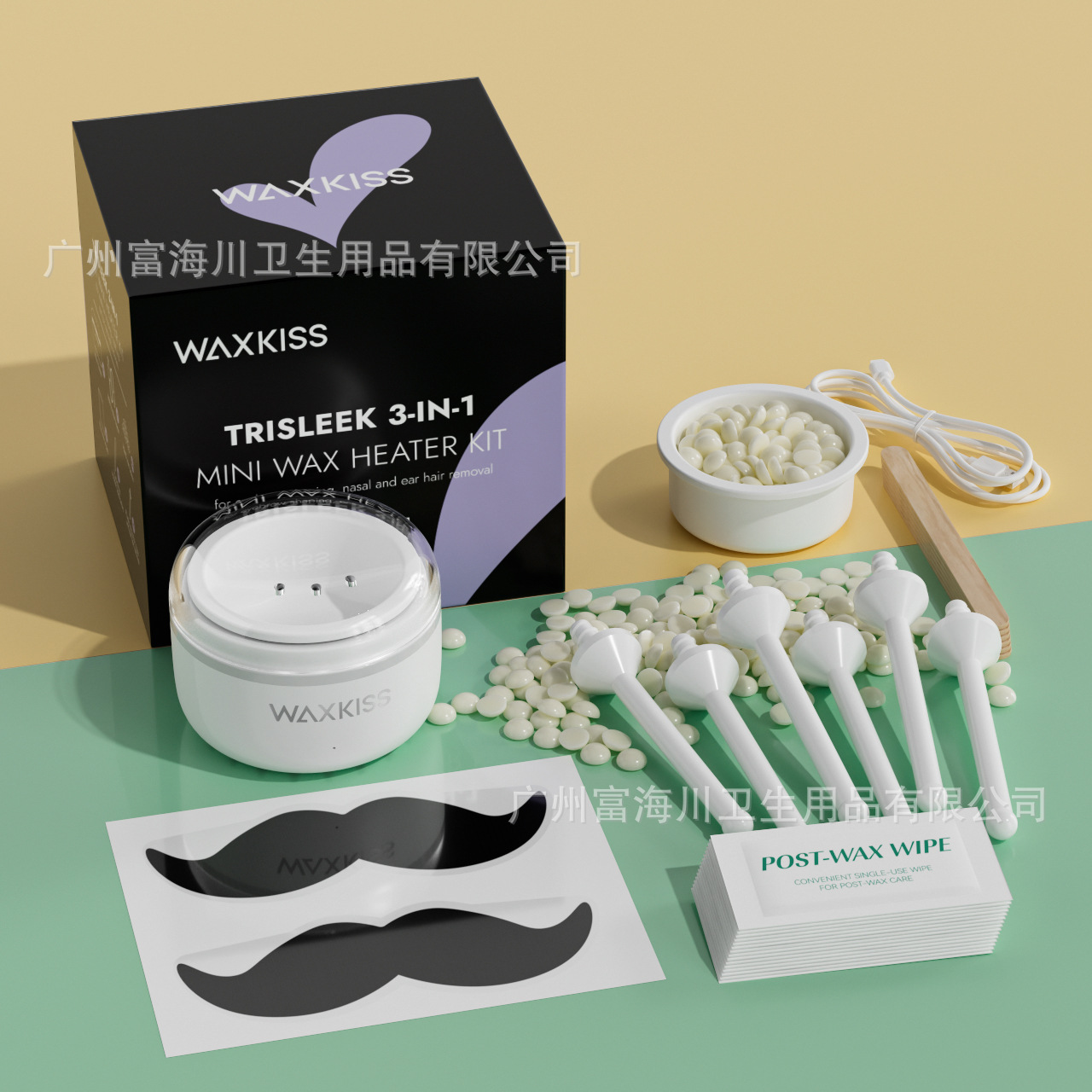 Waxkiss Three-In-One Mini Wax Machine Suitable for Ear Hair and Nose Hair Mini Wax Melting Machine Set Amazon Patented Model