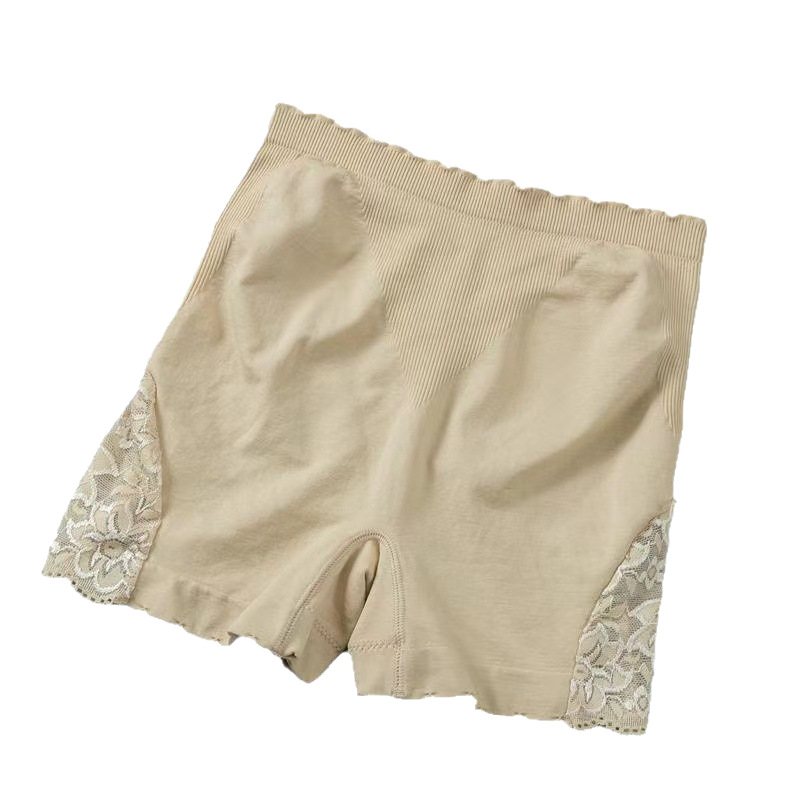 Popular Butt-Lifting Anti-Exposure Women's Summer Safety Shorts Lace High-Waist Tummy Control Plus-Size Three-Point Leggings