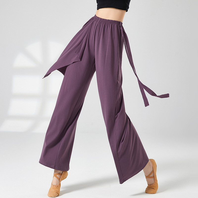 Queen's Pants Classical Dance Loose Floating Veil Wide Leg Pants Modern Dance Practice Clothing Adult Performance Clothing Training Dance Pants