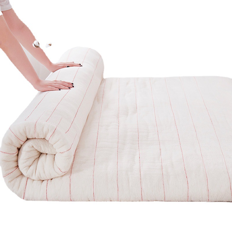 Cotton Mattress Mattress Student Dormitory Quilt Type a Handmade Quilt Cotton Batting Mattress Home Thickeneded Bottom