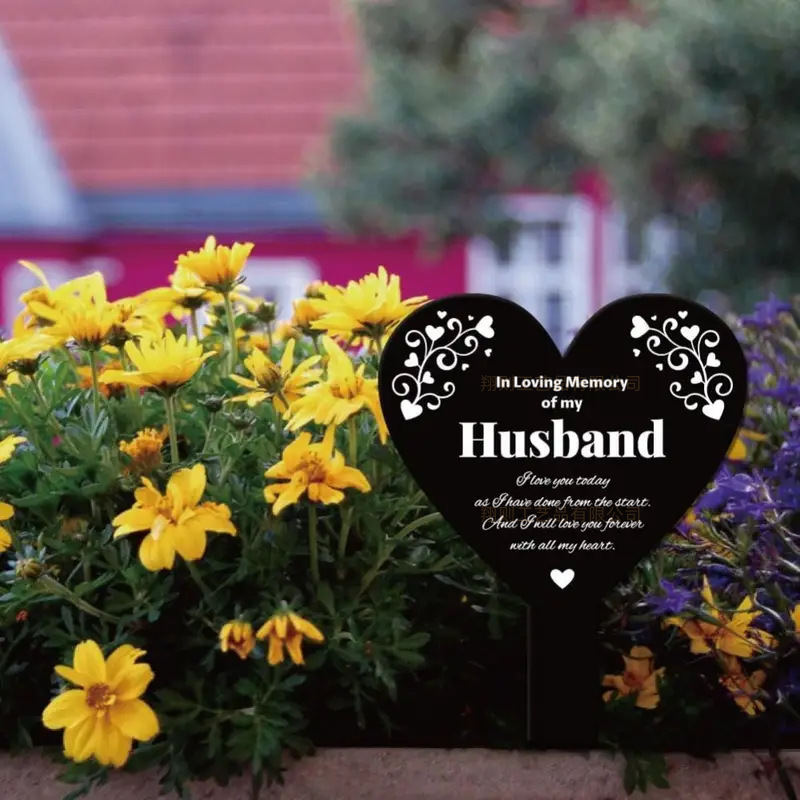 Водонепроницаемая акриловая 2D надгробная плита для сада, украшение для мемориала на Пасху