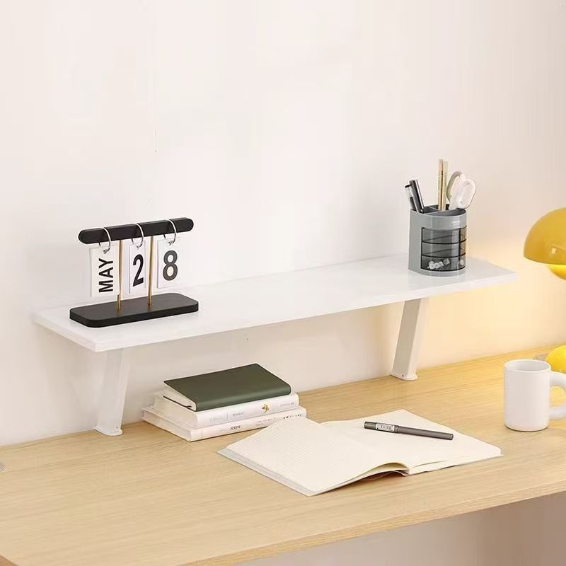 ♔Children's Study Table Bookshelf Desktop Desk Storage Shelf Heightening Rack Layered Table Layered Bracket