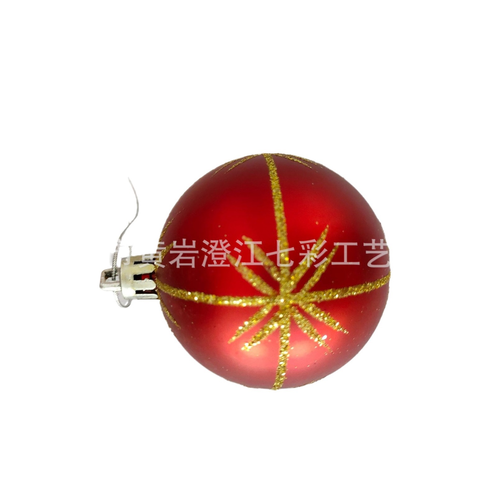 Factory direct supply Christmas decoration pendant PS plastic electroplating powder ball painted printing ball hanging hollow ball