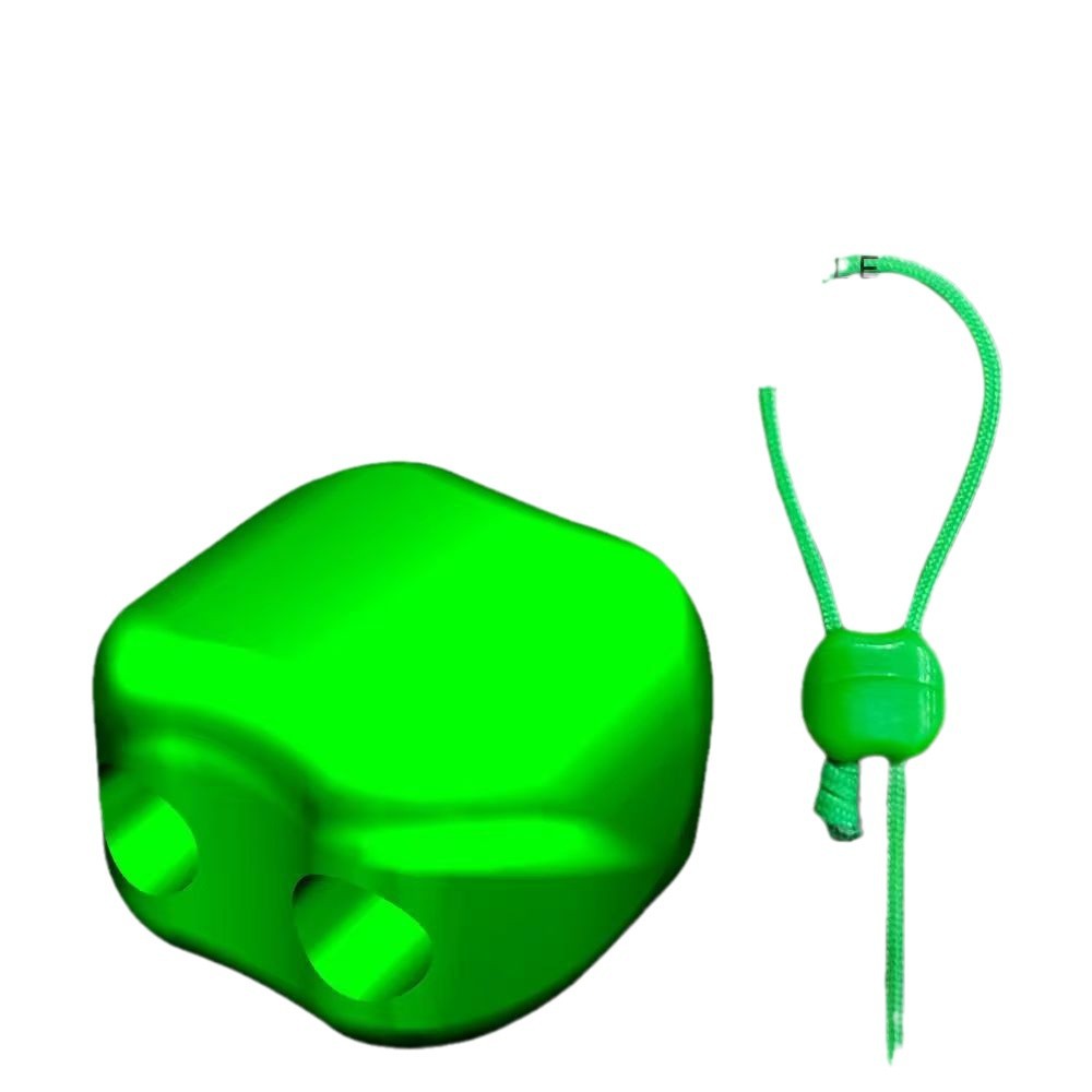 No-Knot Main Line Double-Sided Pull Buckle Rod Tip Rope Self-Locking Buckle Pe Line Reinforced Double-Hole Plastic Buckle Fishing Accessories New Style