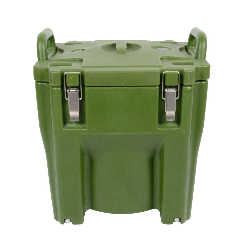 30 L soup bucket with wheels rice bucket beverage bucket hotel school catering bucket Army logistics army green insulated bucket
