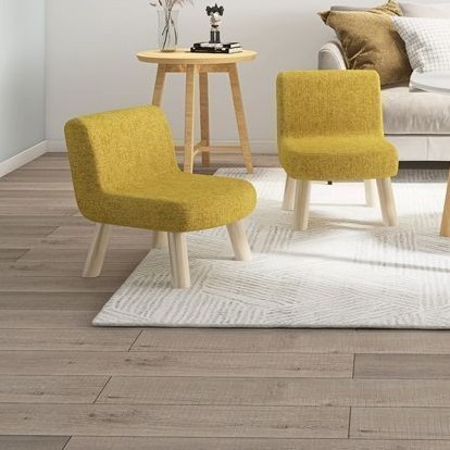 Kajie Living Room Low Stool Cute Fabric Bench Removable and Washable Shoe Stool Kidsren's Backrest Small Solid Wood Stool Home