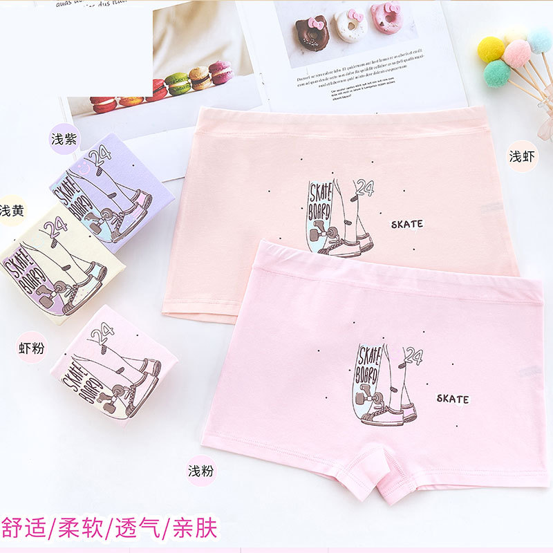 Cartoon Kidsren's Underwear Pure Cotton Plus Modal Boys and Girls Boxer Briefs Baby Kids Boxer Shorts Underwear 1015