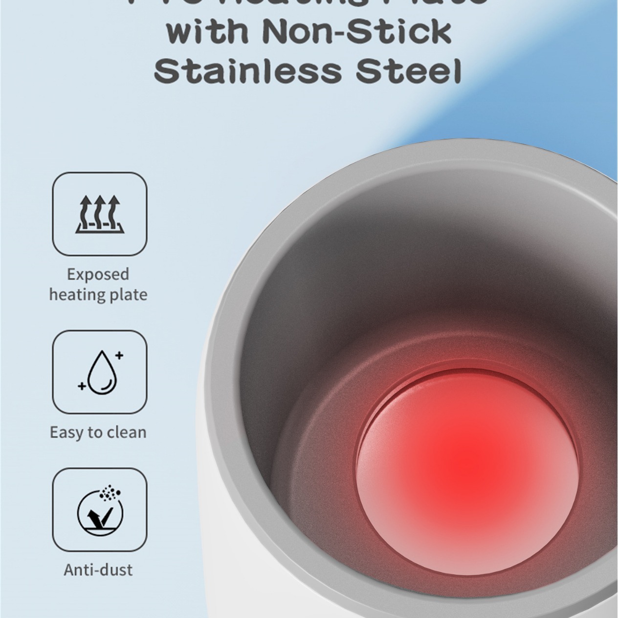 Single Bottle of Constant Temperature Milk Warmer, Anti-dry Burning, Fast Heating Milk Warmer, Touch Screen Control Baby Milk Warmer