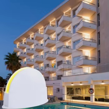 Outdoor Window Sill Lamp Waterproof Led House Hotel Courtyard Stair Aisle Window Frame Lamp Fan-Shaped Lighting Ray Lamp