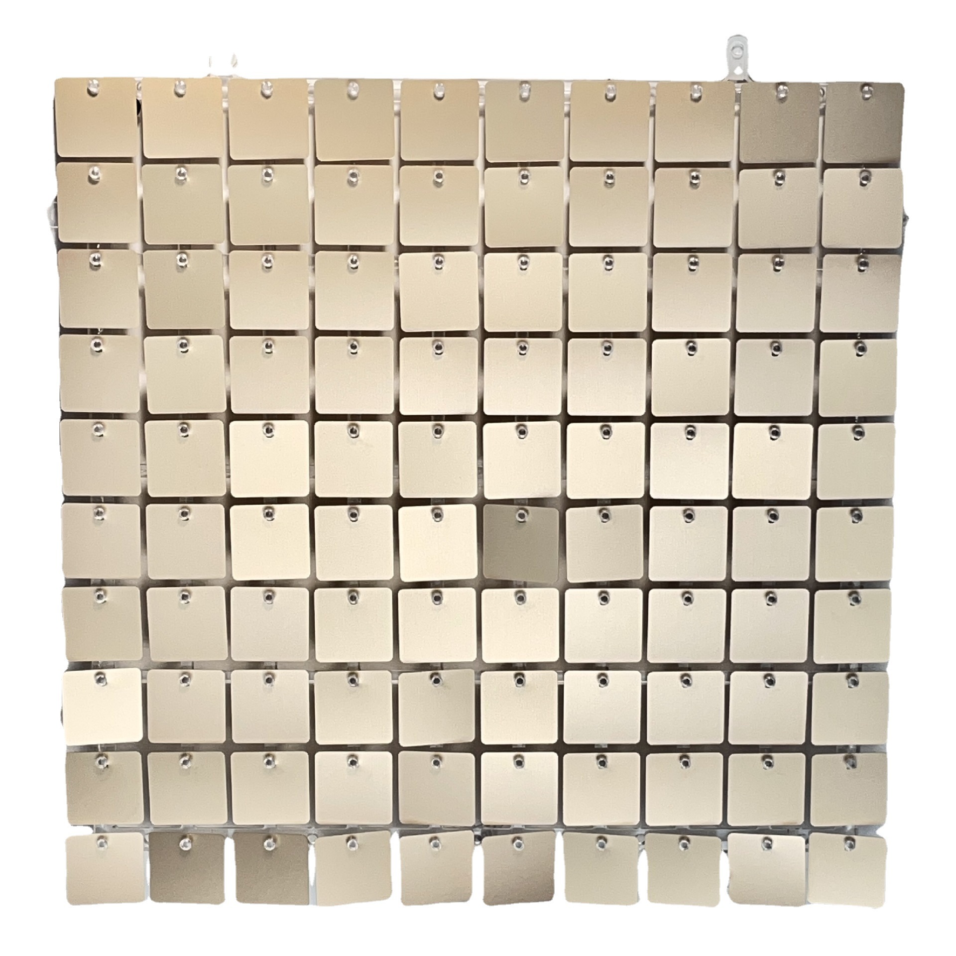 Square Wind Plate Wind Buckle Plate Sequin Grid Buckle-style Party Wedding Background Wall Interior Decoration Free Bottom Plate