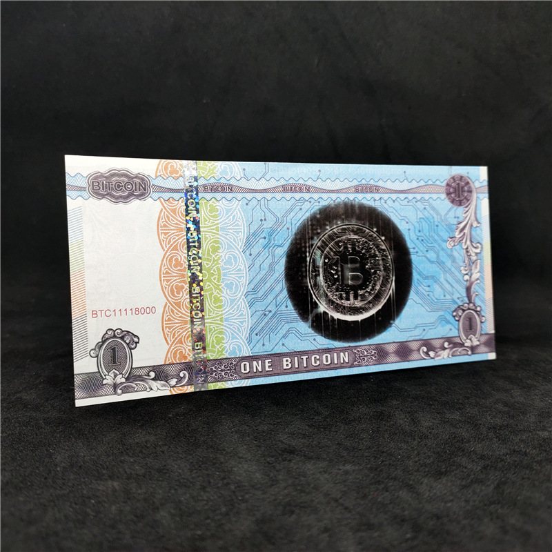 One Bitcoin Commemorative Banknote Export Commemorative Coin Banknote Collection Commemorative Banknote Btc Commemorative Coin