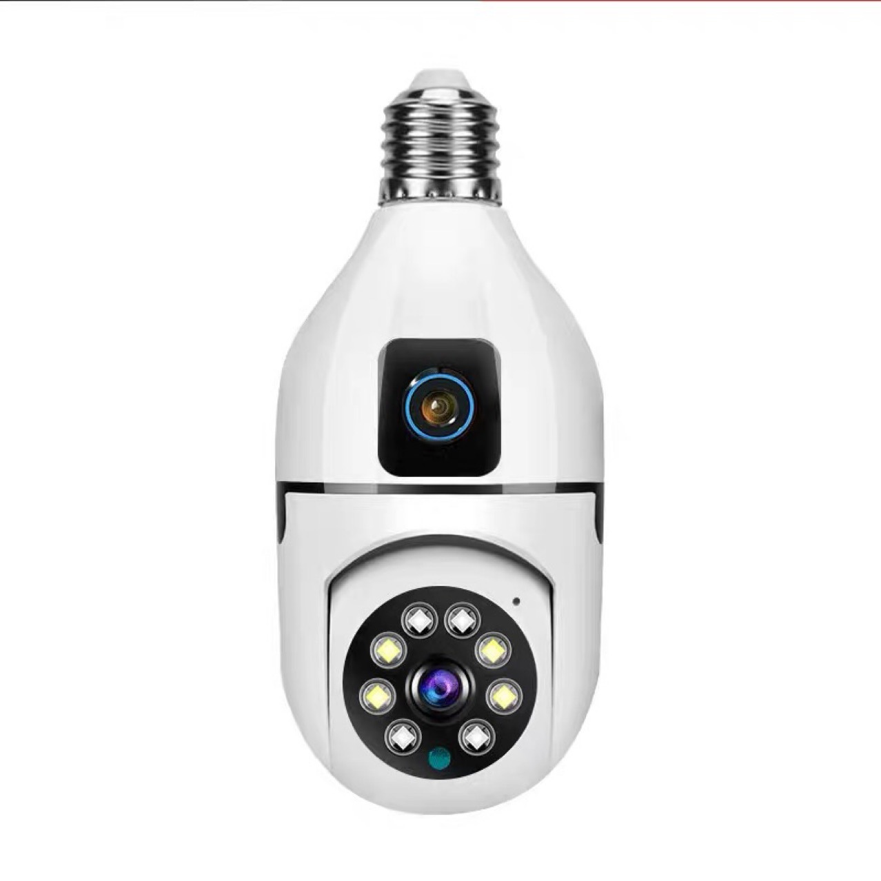 Home Webcam lamp head monitor remote wireless HD night vision dual lens without network mobile phone