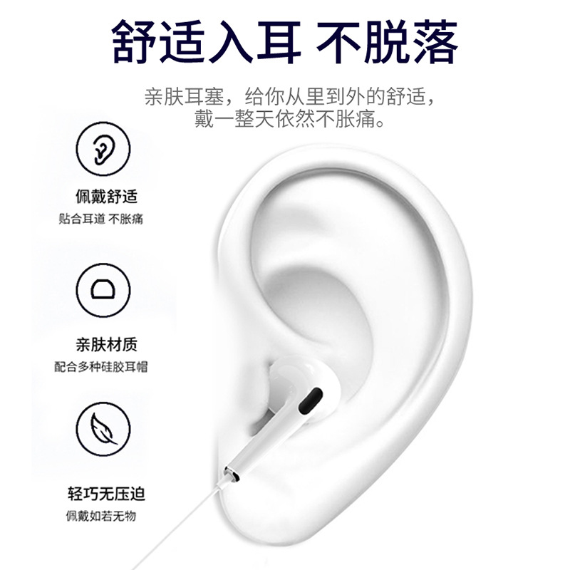 In-Ear Headphones Are Suitable for Apple 3Rd Generation Bluetooth 3.5mm Wired Music Control Type-C Wired Multi-Interface