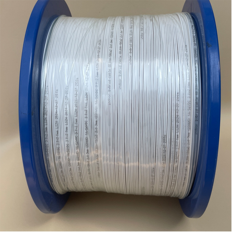 Optical Fiber Cable 22Awg 300m Indoor Leather Cable Photoelectric Integrated Composite Cable Flat Cable 1430Gdjxh-1B6A2