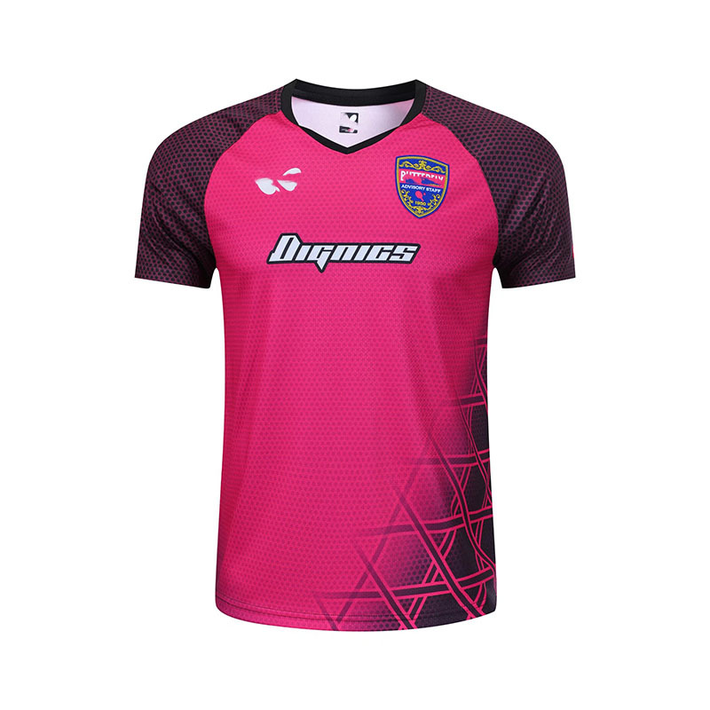 Summer and autumn table tennis clothing men's and women's short-sleeved sportswear quick-drying breathable children's jersey team uniform competition suit printing