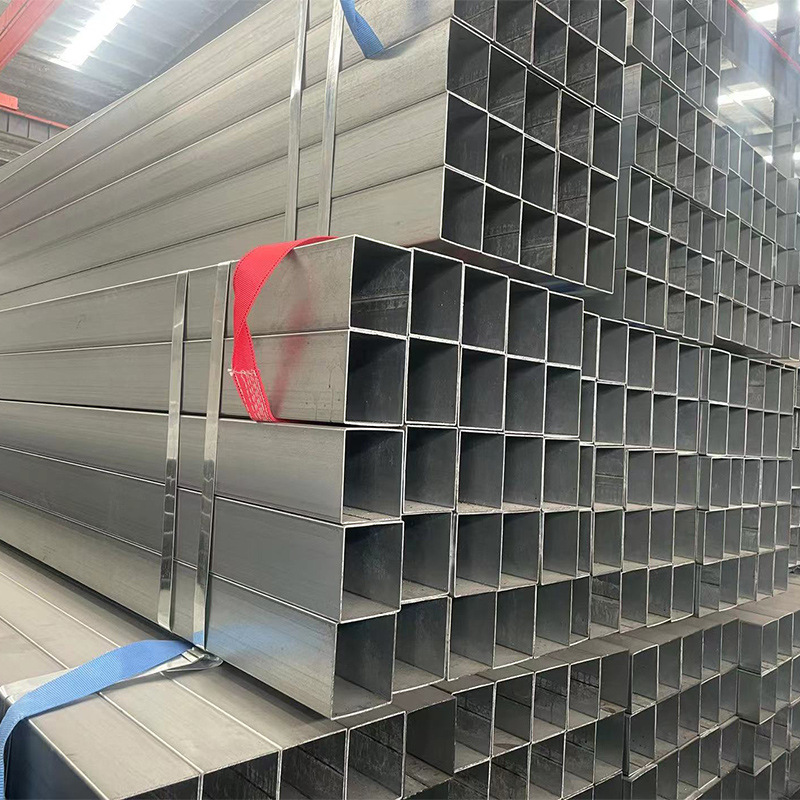 in stock zinc aluminum magnesium square tube S350 photovoltaic sunshine room square tube zinc aluminum magnesium square rectangular tube manufacturers wholesale