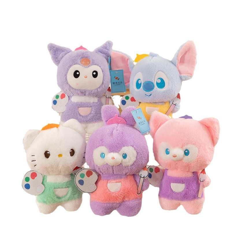 Plush toys cross-border wholesale cute flow new eight-inch doll machine doll wedding throw small doll batch