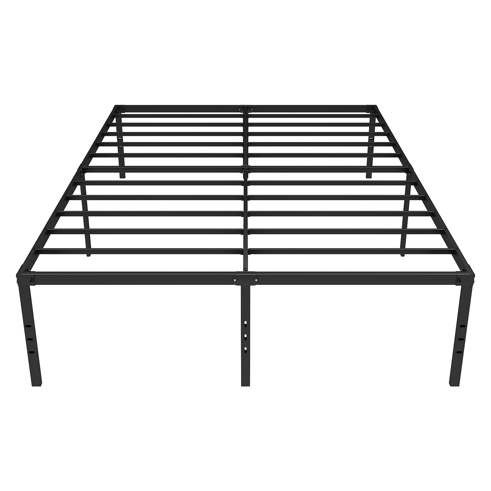 Cross-Border Special Foldableing Bed Frame Iron Simple Single Bed B&B Large Bed Household Metal Bed Assembled Iron Bed Black