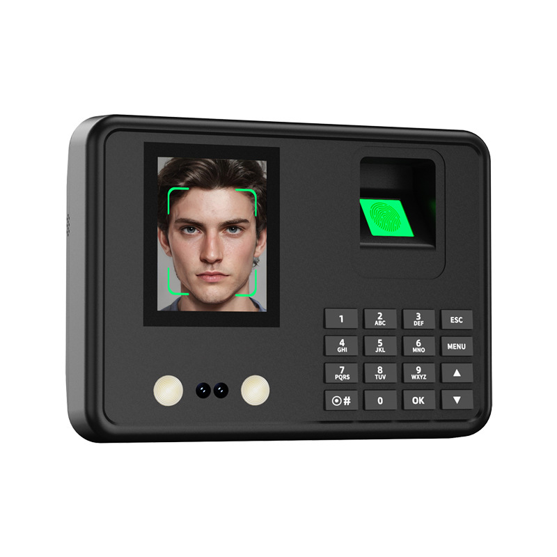 A6 Fingerprint Attendance Machine Chinese and English Fingerprint Card Machine Attendance Commuting Finger Sign-in Foreign Trade Multi-language