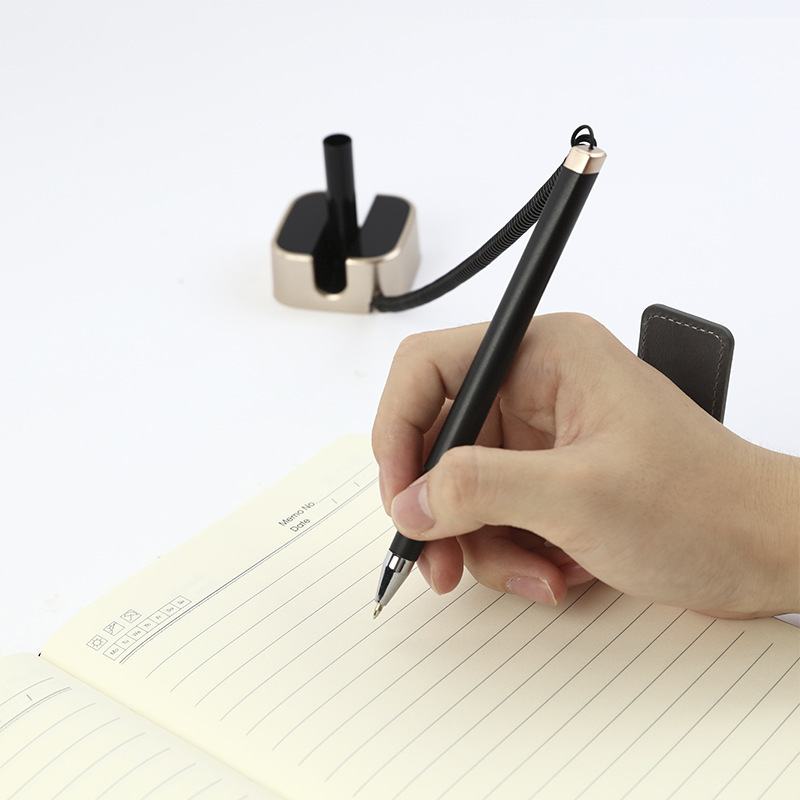 Bank hotel front bar office stationery desktop fixed sign pen custom LOGO advertising neutral desk pen wholesale