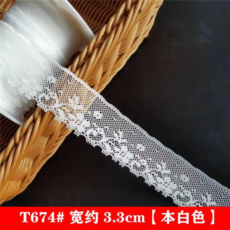 Taiwan White Non-elastic Lace Accessories DIY Handmade Doll Dress Edge Hand Account Lolita Hair Belt Decoration