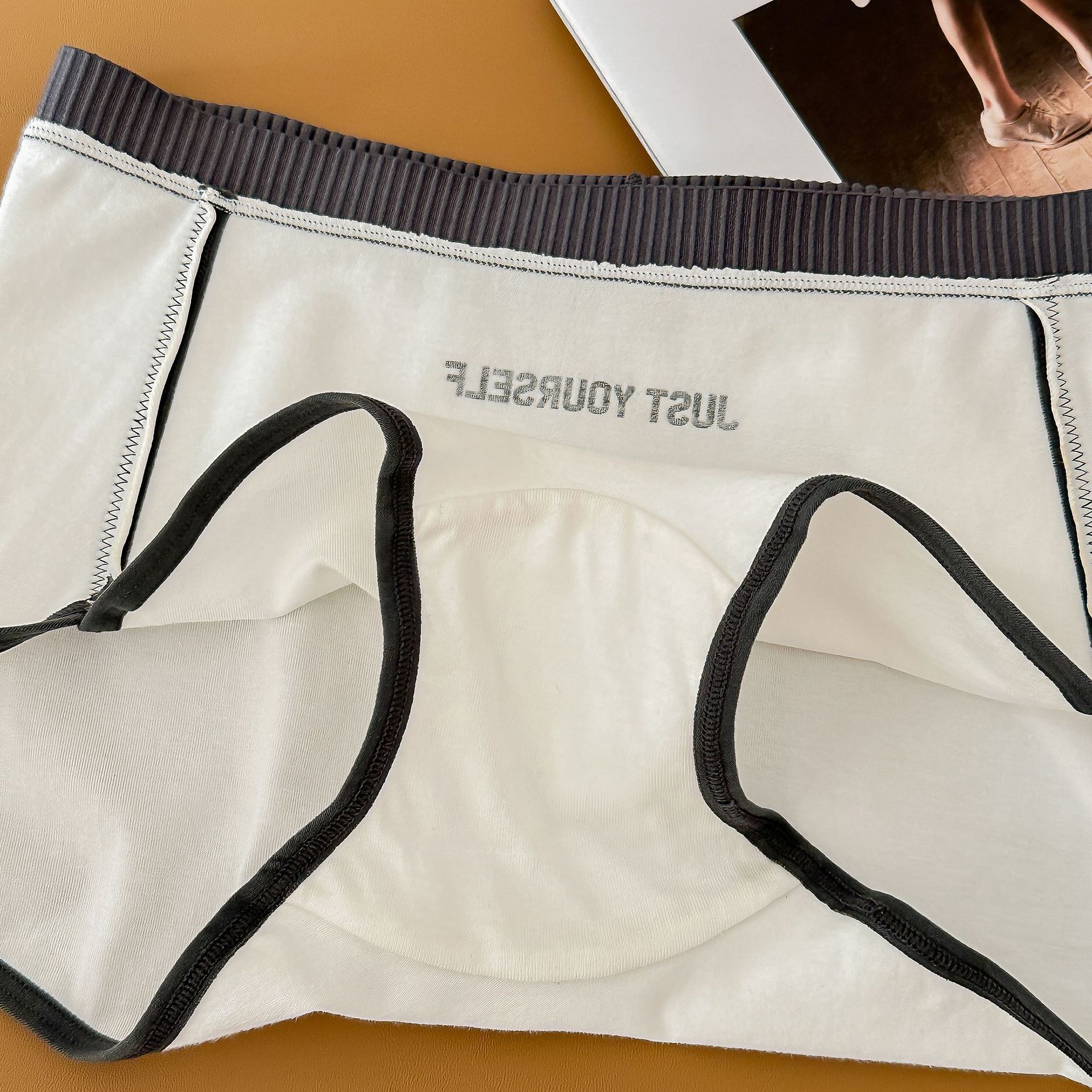 Mainly Recommended 3009 # Patented Large Size Wearable 200 Pounds 10A Antibacterial Underwear Women's Pure Cotton Safety Mid-Waist Boxer Briefs