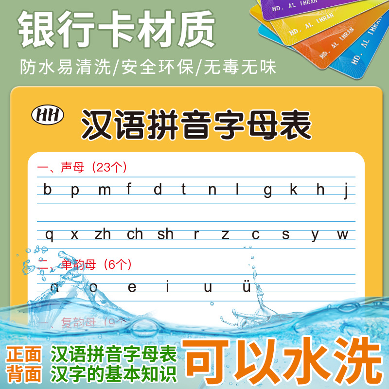 Chinese Pinyin Alphabet for Preschool Children in Grade One Basic Understanding of Chinese Characters