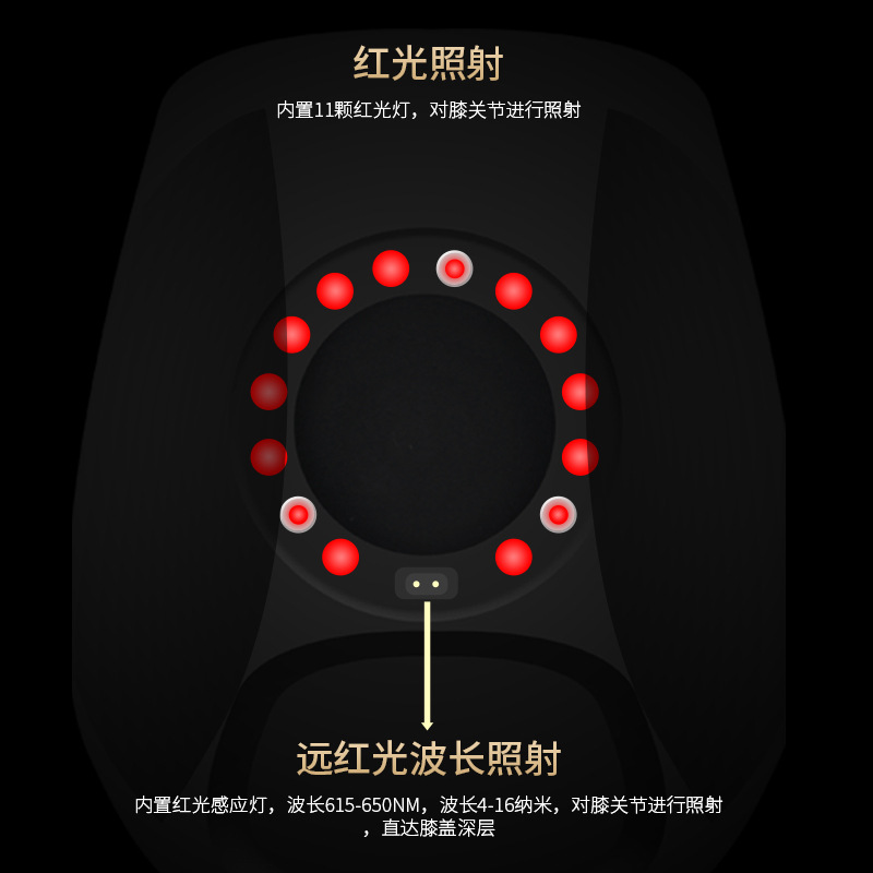 New Knee Massager Rechargeable Vibration Massager Home Heating Knee Pad Physiotherapy Knee Joint Massager