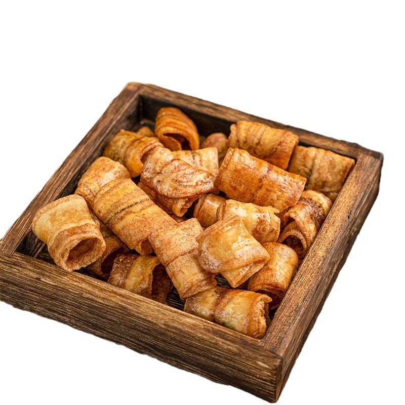 [Super Customized] Bulk Charcoal Grilled Banana Crispy Rolls Salt and Pepper Flavored Tom Yum Kung Banana Chips Internet Celebrity Snacks Wholesale