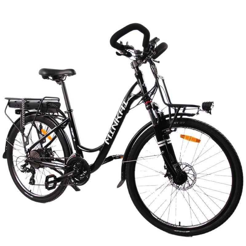 Lithium Battery Travel Bike Variable Speed Men's and Women's Adult Butterfly Handlebar Long-Distance Riding Mountain Bike Commuter Road Bike