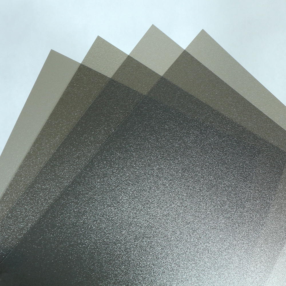 Factory brown light transmission pp plastic film luggage compartment pad black brown color pp frosted translucent plate pp sheet