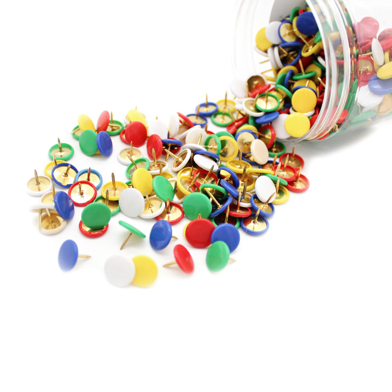 Ready Supply Bulk Nickel-plated Thumbtacks Metal Silver Push Pins Decorative Photo Wall Push Pins Art Thumbtacks Wholesale