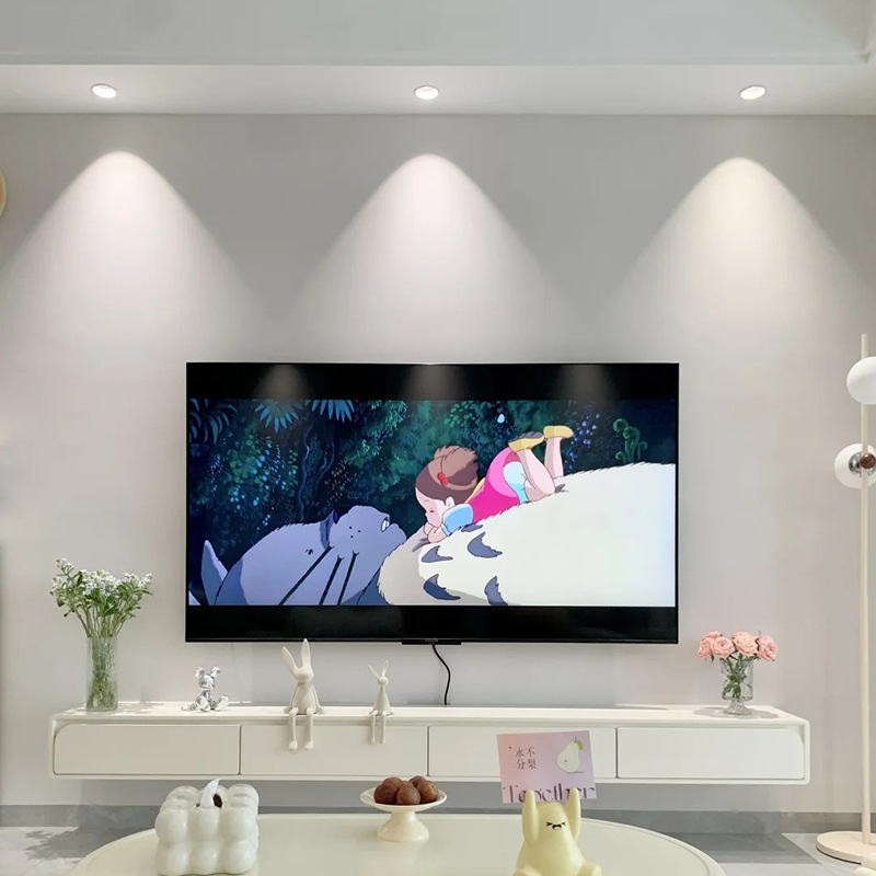 Full spectrum led spotlights embedded small hills home anti-glare hotel wall washing intelligent spotlights without main lights wholesale