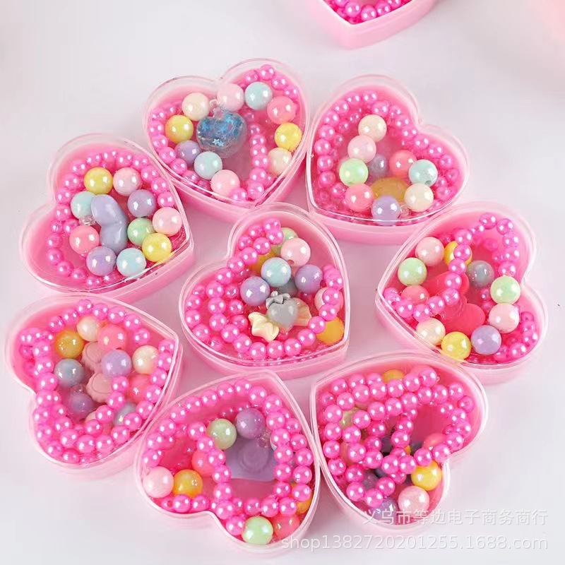 Мультяшное ожерелье для девочек: милое, яркое, набор для подарка