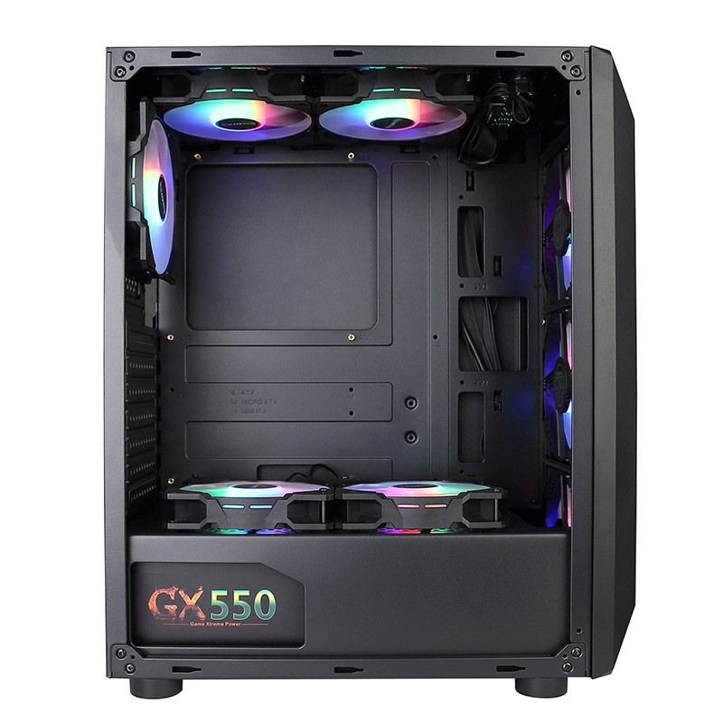 Dark Night Hunter 5 Computer Case Desktop DIY Full Side Transparent Game Water-Cooled Atx Large Board Back-Line Case