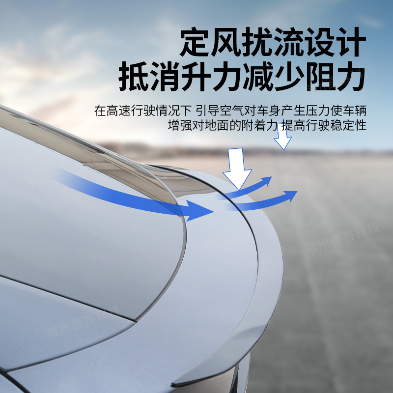 Suitable for tesla Tesla Rejuvenation new model carbon fiber tail high performance P version original factory surround modification