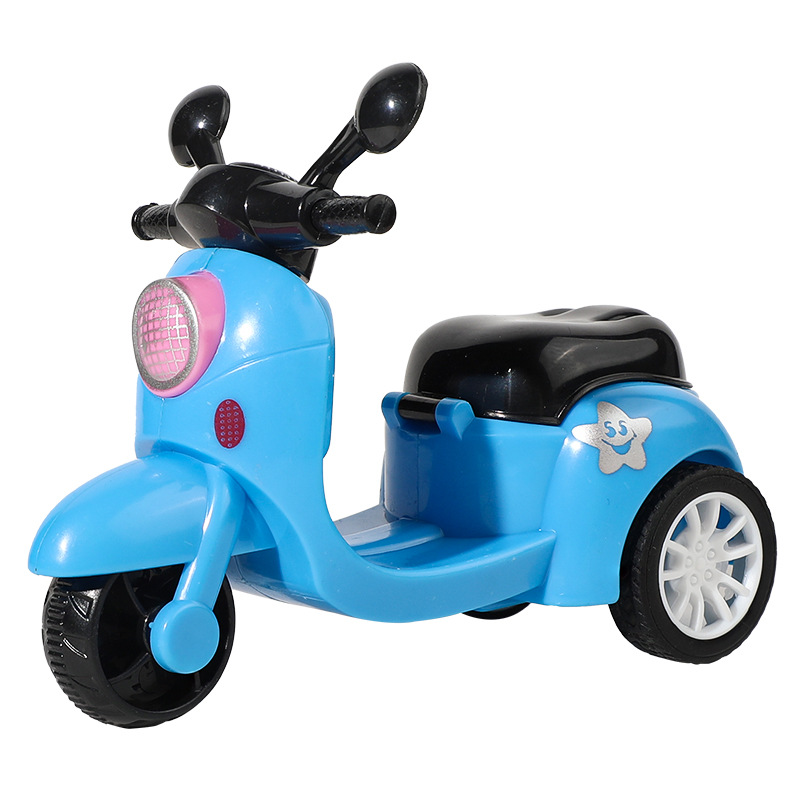 Huili motorcycle toy tricycle simulation electric car stall toys wholesale gifts play house toys cross-border