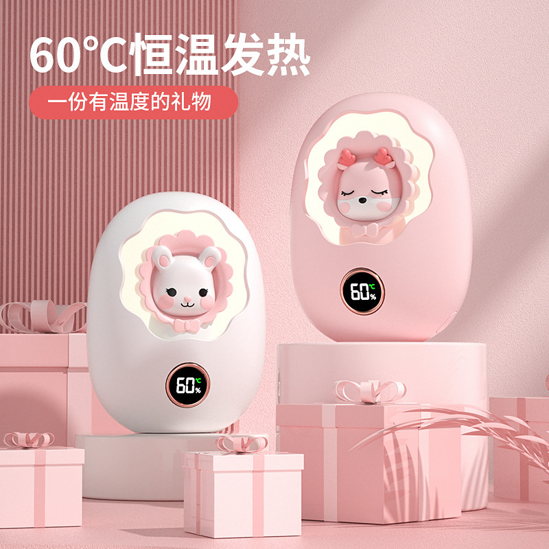 Грелка для рук новая 2025, перезаряжаемая, два в одном, портативная, грелка для младенцев, пятискоростная