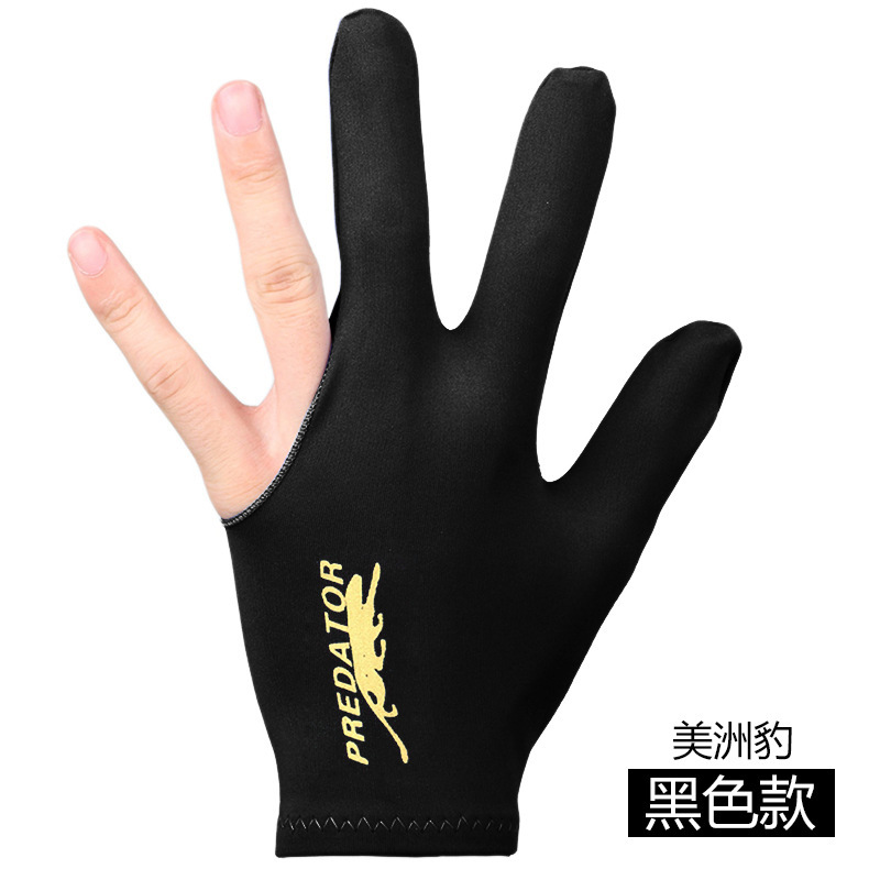 Billiards Gloves Billiards Room Professional Breathable Thin High-end Men's Left and Right Hand Three-finger Gloves Billiards Supplies Equipment