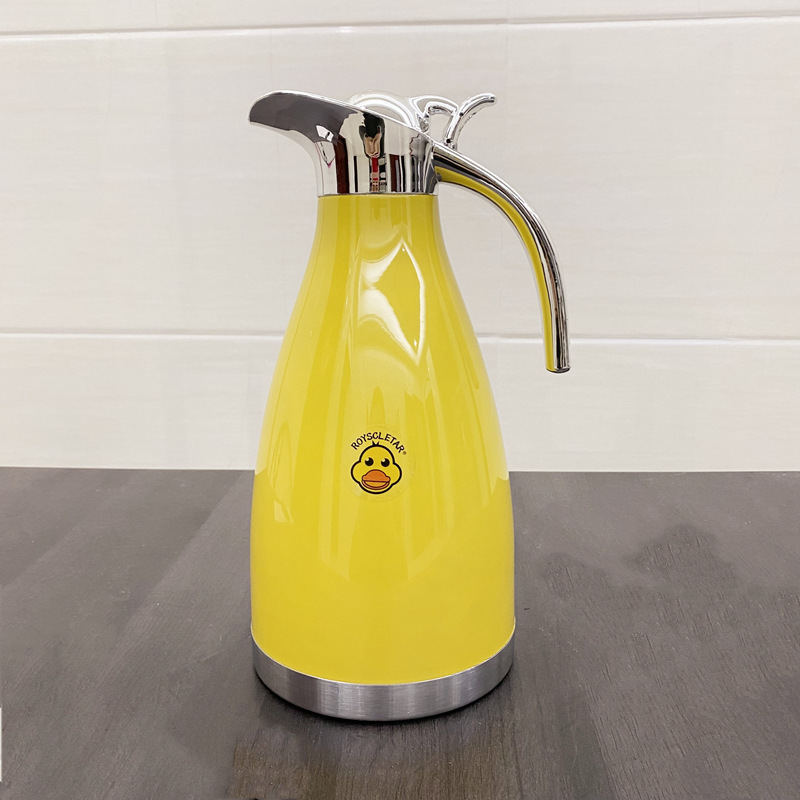 Stupid little yellow duck thermos stainless steel water bottle large capacity thermos European vacuum kettle manufacturers wholesale